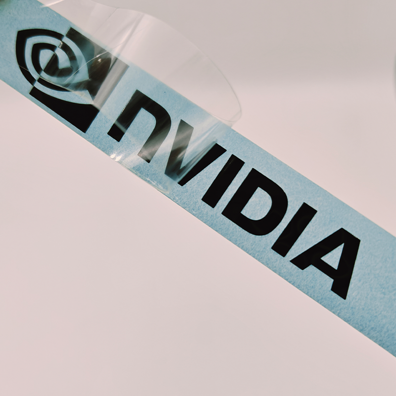 英偉達黑色金屬標貼